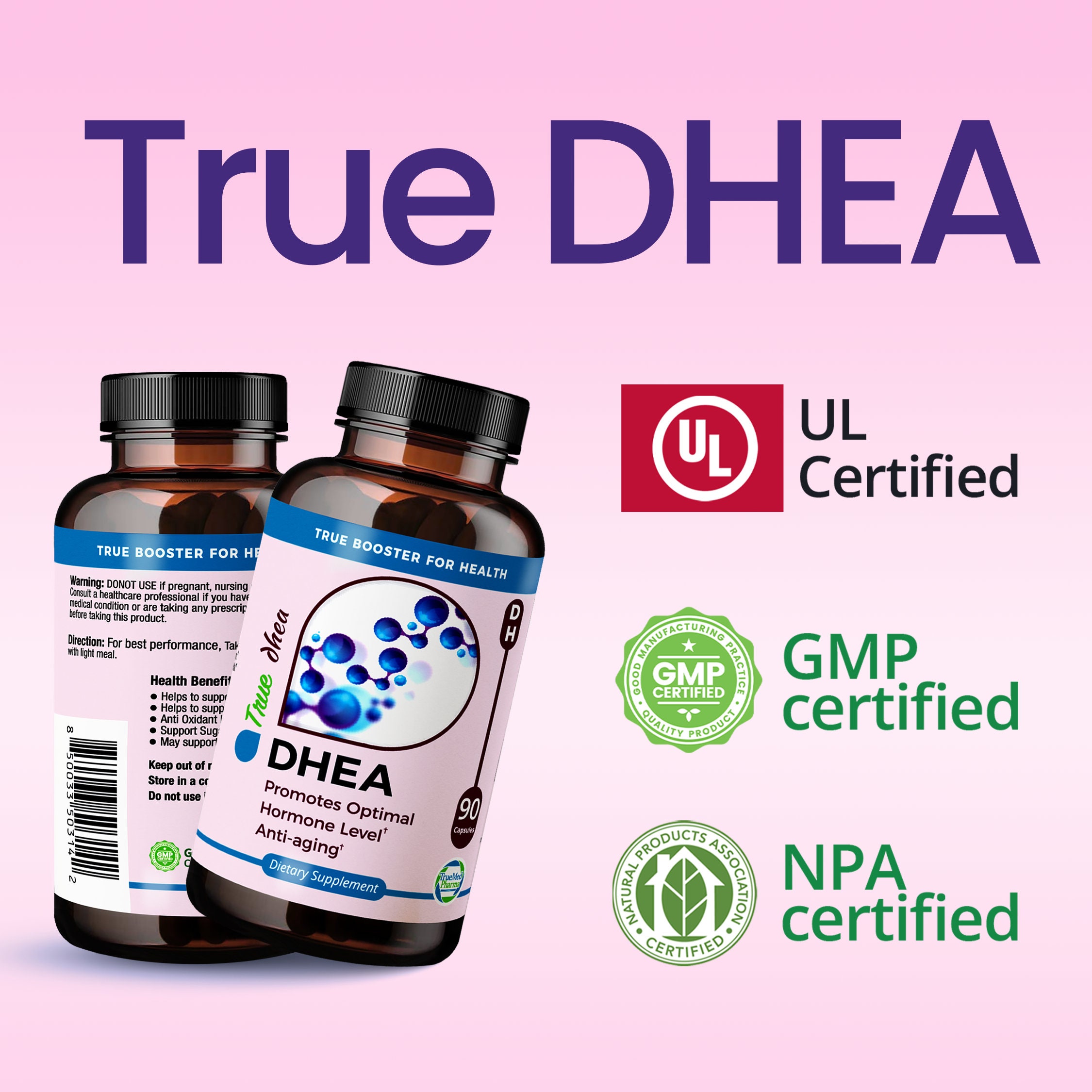 Truemed DHEA Promotes Optimal Hormone Level Antiaging Etsy