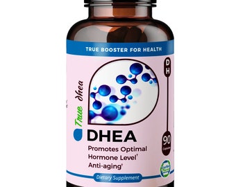 TrueMed DHEA Promotes Optimal Hormone Level Anti-Aging Metabolism Extra Strength Micronized Grade for Better Absorption