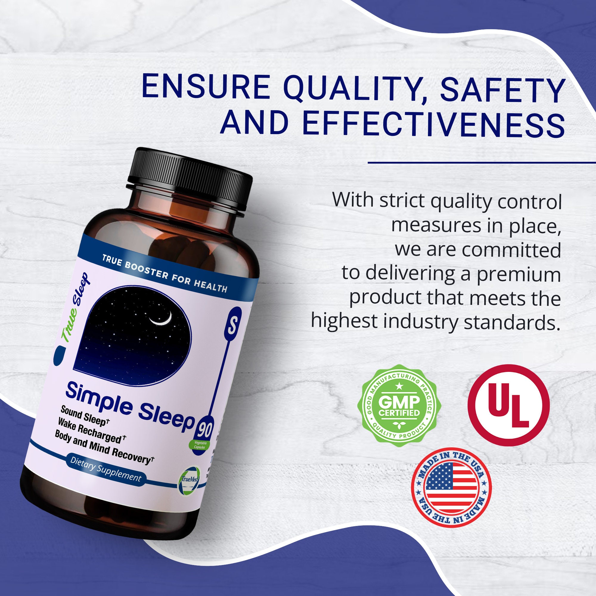 Truemed Simple Sleep Magnesium Glycinate Valerian Extract Gaba Etsy UK