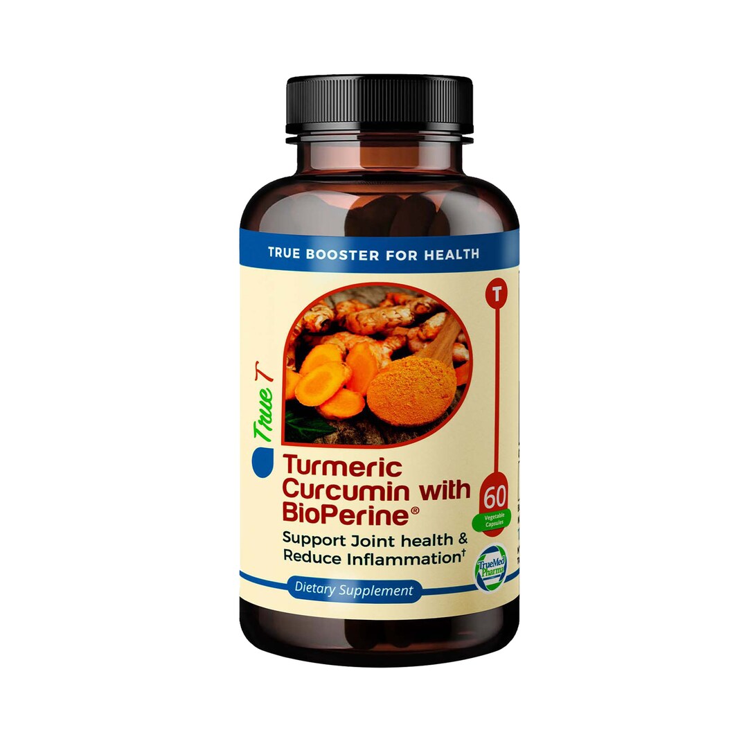 Truemed Turmeric Curcumin With Bioperine 1350 Mg Supplements Etsy
