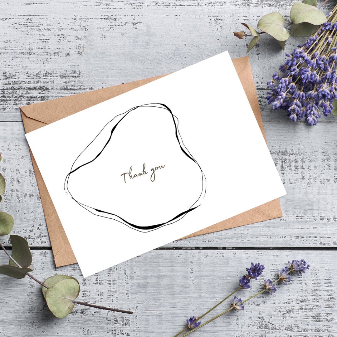 Digital Thank You Card Design Printable Thank You Card Beautiful