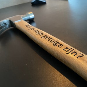 Personalized Wooden Hammer - Father&#39;s Day - Tools - Wedding - Birthday - Hammer Engraving - Gift