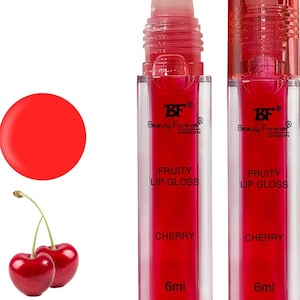BF Travel Size Lip Glosses, 6ml - Sets Geschenk Erdbeer Kirsch Vanille Sommer Urlaubs Schönheit