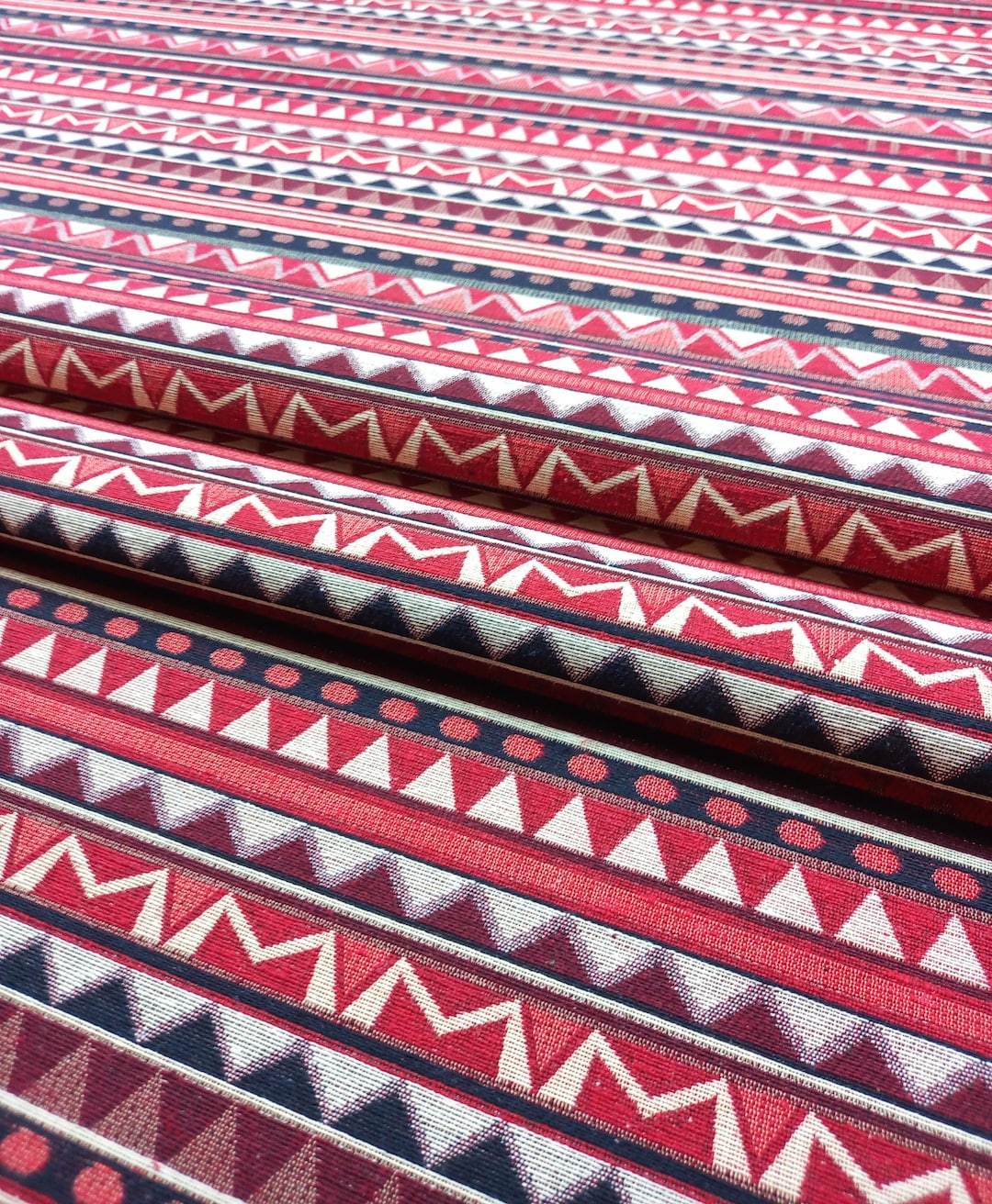 Upholstery Bohemian Turkish Kilim Fabric Tapestry Aztec Etsy