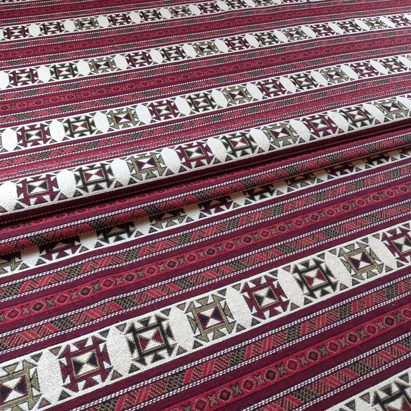 Rembourrage Boho Turc Kilim Tissu Tapisserie Aztèque Tribal Sud-Ouest Ethnique Marocain Canapé Chaise Rideau Tissu Par Le Mètre
