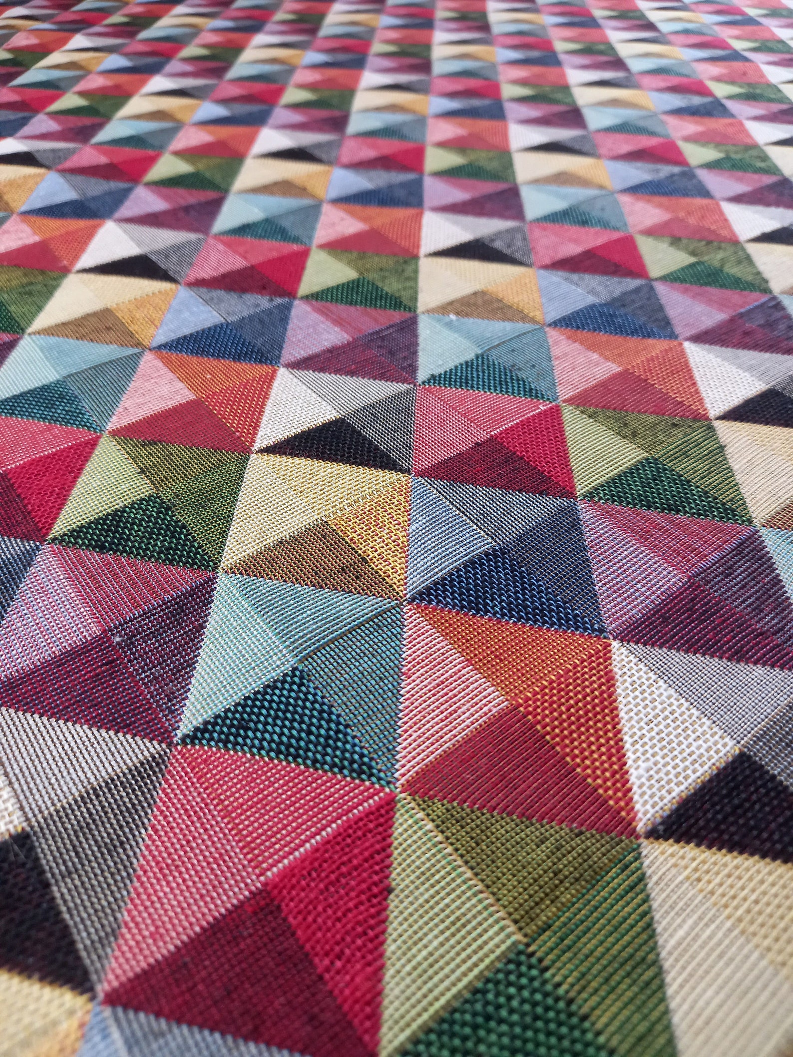 Tapestry Designer Heavyweight Luxury Fabric Geometric Colorful