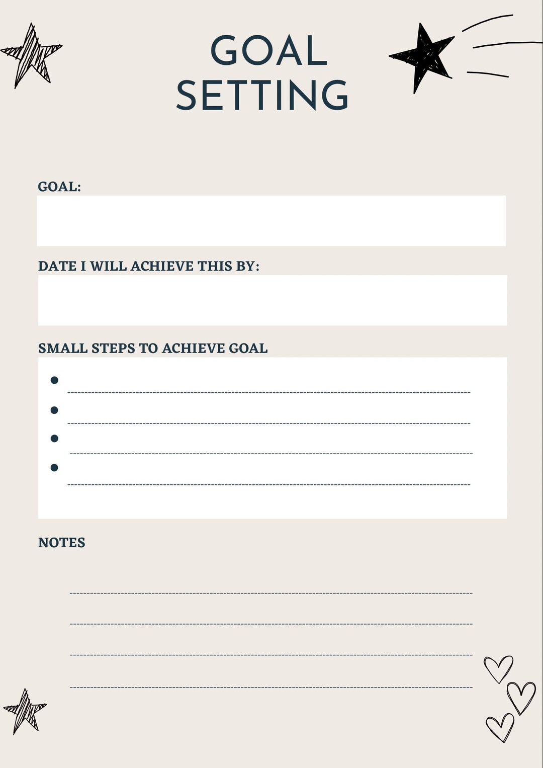 Free Printable Goal Setting Sheets Plan Achieve Printables For Free Printable Goal Setting Sheets Plan Achieve Printables For