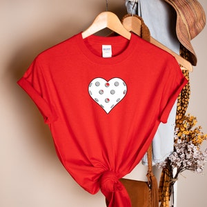 Pickleball Love! Pickleball Heart - Pickleball Tshirt - Pickleball Shirt - Valentines Shirt - Pickleball Valentines Gift