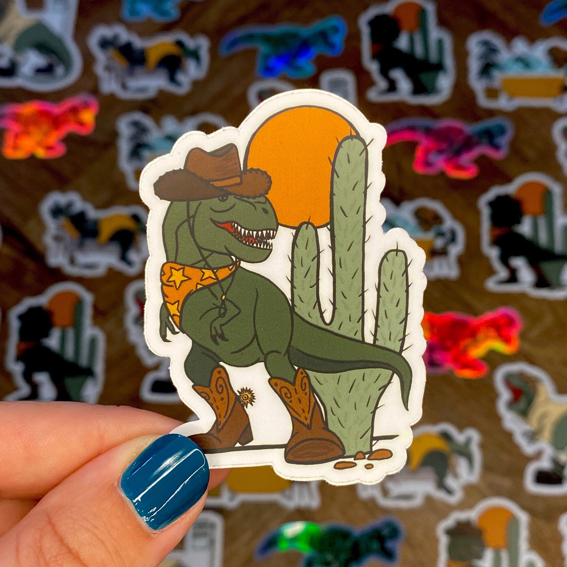 Cactus Offline Dino' Sticker