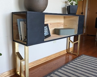 Office Console Custom Handmade Wooden Storage Console Hallway Entryway Console Table Sideboard Behind Sofa Table Bookend Wood Furniture