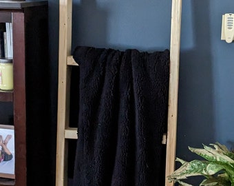 Custom Blanket Ladder Plant Shelf Display Towel Rack Ladder Trellis Quilt Holder Knick Knack Rack Ladder Décor Rustic