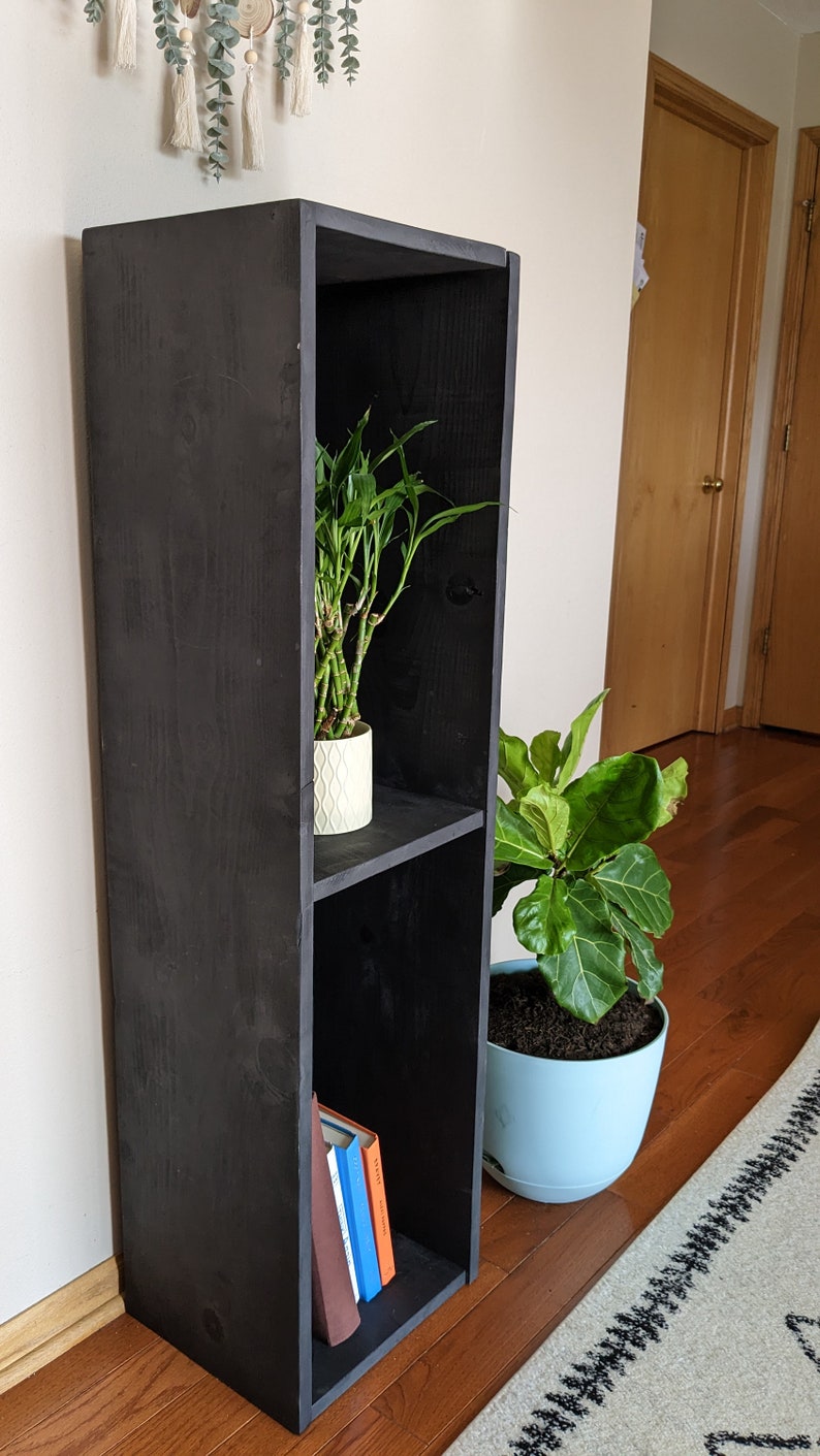 Narrow Shelf Standing Display Shelf Stackable Bookcase Unique Etsy