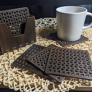 6 Pieces Сup Holders | Triangle Pattern | Dining table decor | Hot pots holder