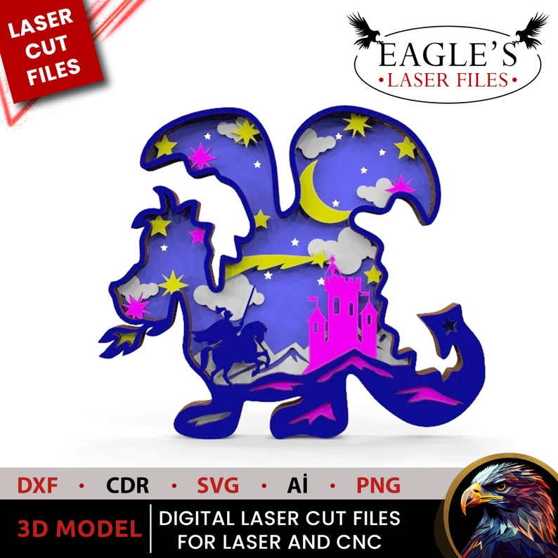 Multilayer Unicorn SVG Bundle Laser Cut Files Princess & Magical Horse ...