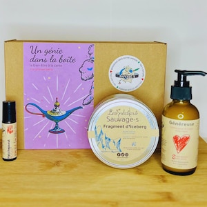 Bien-être à la carte - Coffret Un génie dans la boîte - Crème, parfum, tisane et cadeau