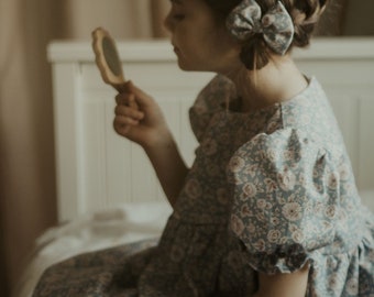 Meadow Girls Boho Dress | Cotton Vintage Dresses For Children | Bohemian Natural Clothing | Kids Little Retro Fashion