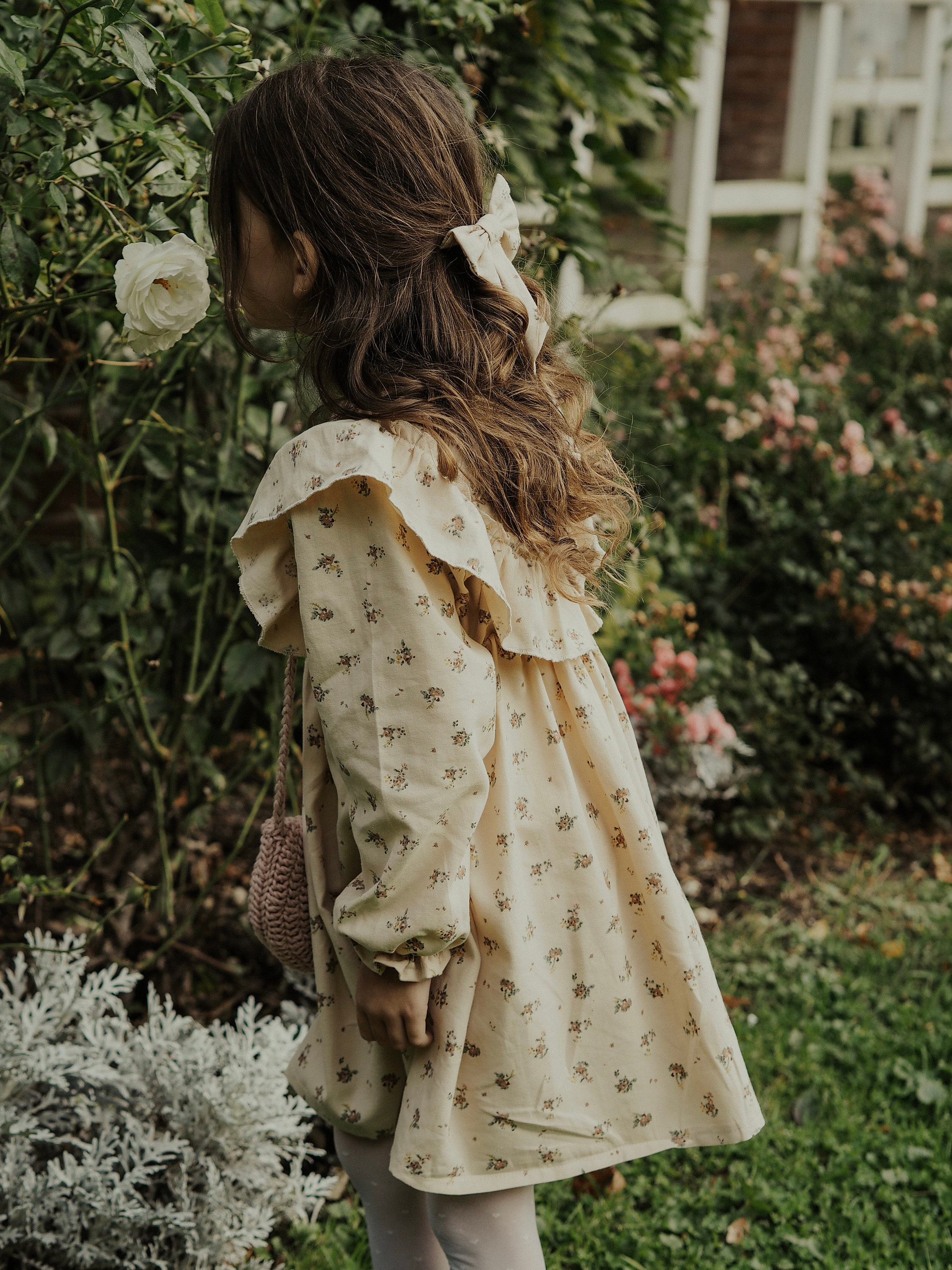 Laura Girls Boho Dress | Cotton Flowers Vintage Dresses for