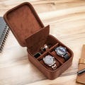With Storage Leather Watch Case for Watches, High Quality PU Leather Watch Case, Father's Day Gifts for Men, Gift for Dad. Gift Box Included