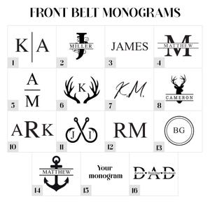 Customizable Belt for Him Fun Gift Idea, Leather Belt for Anniversary, Unique Boyfriend Gift, Fathers Day Gift for Husband, Engrave Text immagine 2