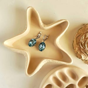 Handmade Plaster starfish tray- nautical trinket dish-  jewelry Holder- Coastal home decor-Beach Lover Gift