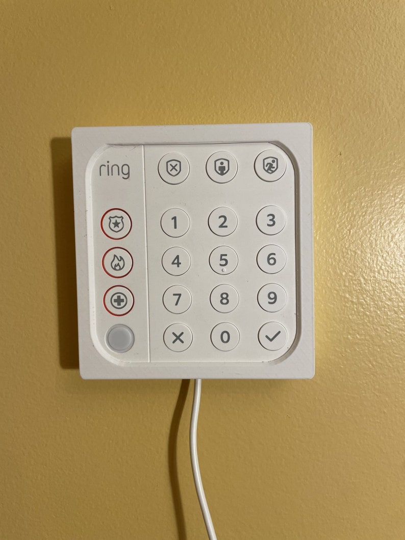 Ring Alarm Keypad Wall Mounting Case V2 3D Printed keypad Not Included
