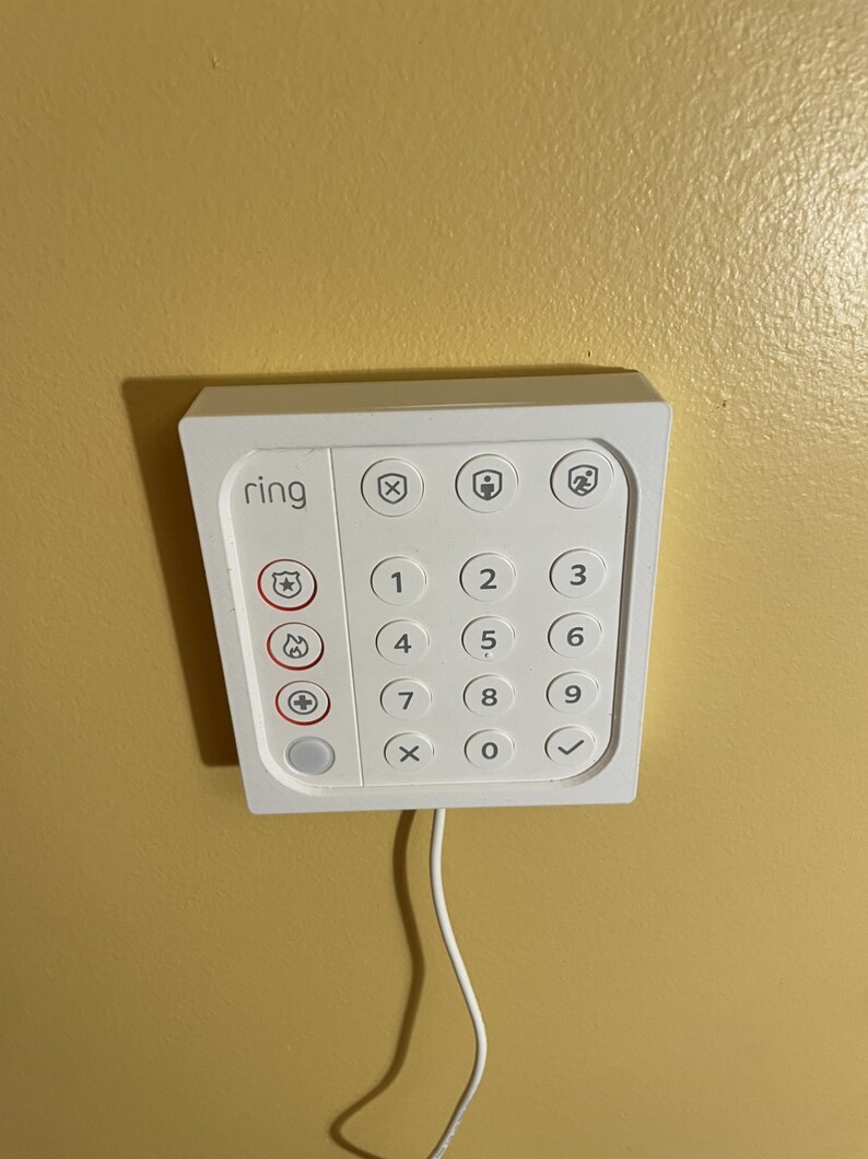Ring Alarm Keypad Wall Mounting Case V2 3D Printed keypad Not Included
