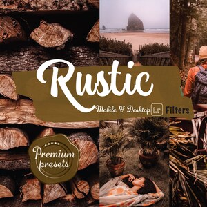 8 presets Lightroom rustic filters for Instagram earthy presets  nature preset Lightroom Pinterest filters farm presets warm