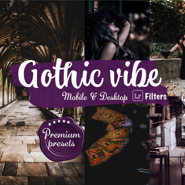 10 Gothic lightroom presets moody filters instagram dark halloween presets VSCO filter for mobile lightroom desktop preset spooky dark vibe