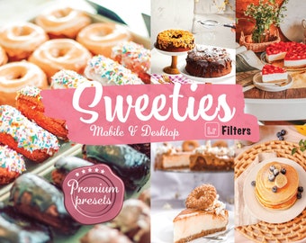 10 Lightroom-förinställningar för sötsaker, mat, dessertfilter, Instagram-kockförinställning för mobil, skrivbord, Lightroom-förinställning för sött godis, Pinterest