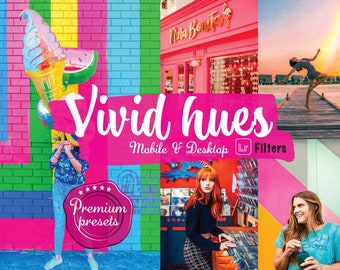 8 färgglada förinställningar Lightroom Vivid-filter Instagram Vibrant-förinställning för mobil Lightroom Desktop Bright-filter Färgglatt Pinterest