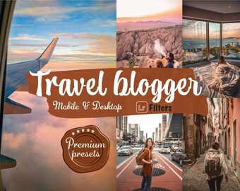 7+1 Travel Lightroom presets for mobile desktop blogger filters instagram presets  for influencer preset wanderlust traveller pinterest