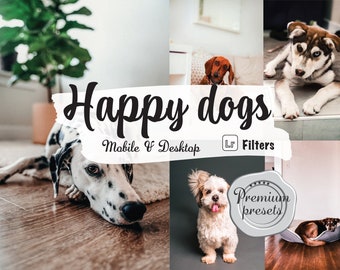10 hundförinställningar Lightroom-filter för husdjur Instagram-valpar för mobil Lightroom-förinställning för skrivbord hundfilter för Pinterest