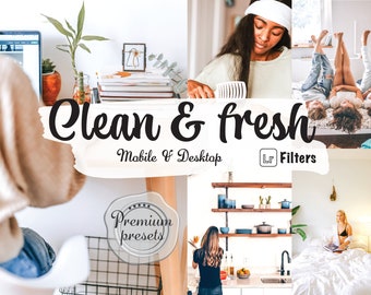 10 fräscha och rena förinställningar för Lightroom, ljusa filter, instagram, varma förinställningar för filter för mobil, Lightroom-förinställning för skrivbord, skarpa Pinterest
