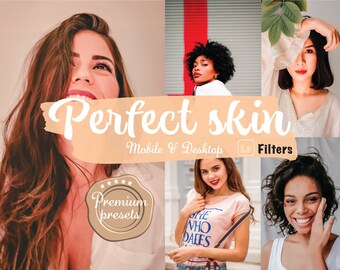 10 portretpresets Lightroom-gezichtsfilters Instagram Perfect Skin-presets voor mobiel Lightroom Desktop-preset glow skin voor pinterest