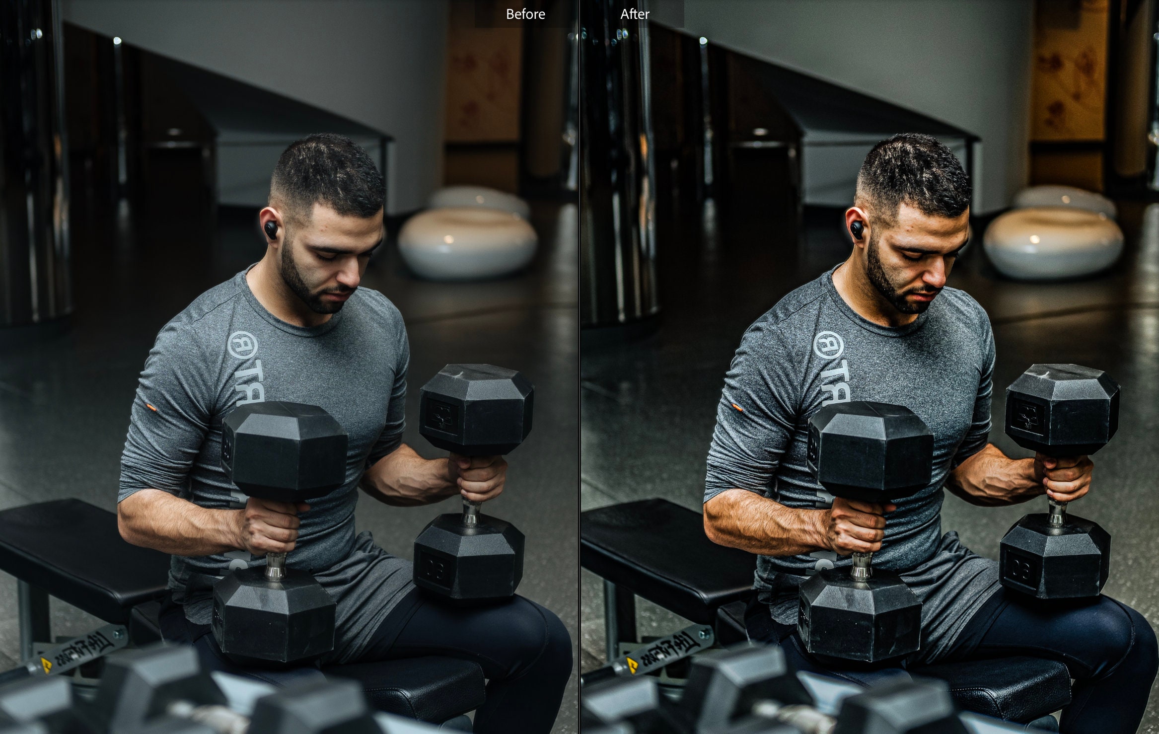 10 Workout Presets Lightroom Gym Filters Instagram Fitness Presets VSCO