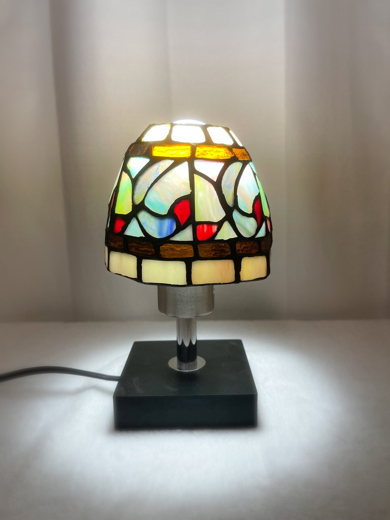 Beautiful Stained Glass Shade/light Fixture Etsy