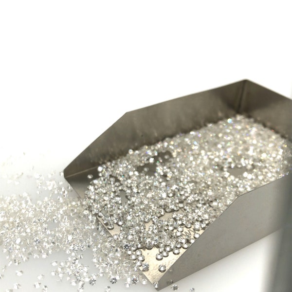 Recycled Natural Round Melee Diamonds 1.3mm - 3.5mm GH SI2