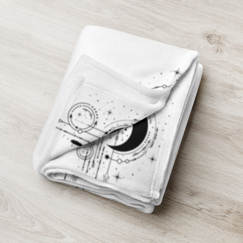 Mythical Moon Throw Blanket Etsy