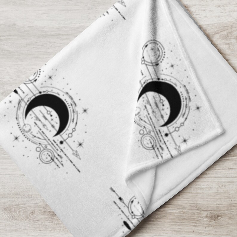 Mythical Moon Throw Blanket Etsy