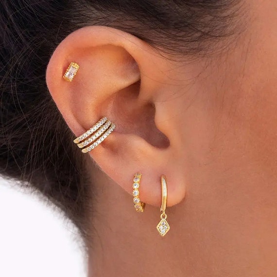 Crystal ear rings | Perfect Minimalist Look |Gift… - image 1