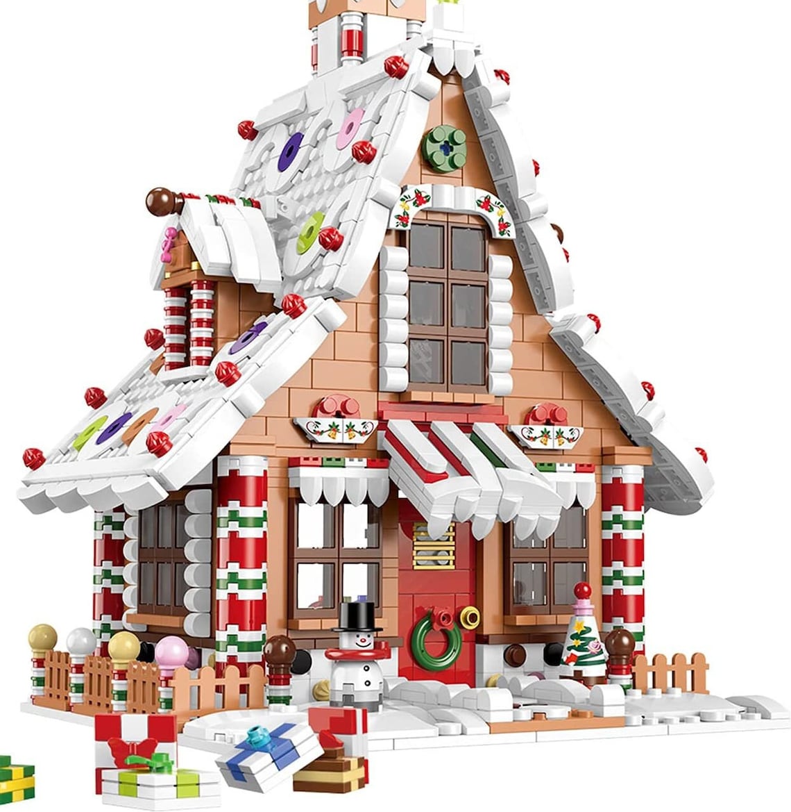 Christmas Gingerbread House Kit Building Block Set Toys A Etsy
