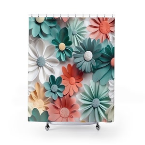 Classy Floral Shower Curtains