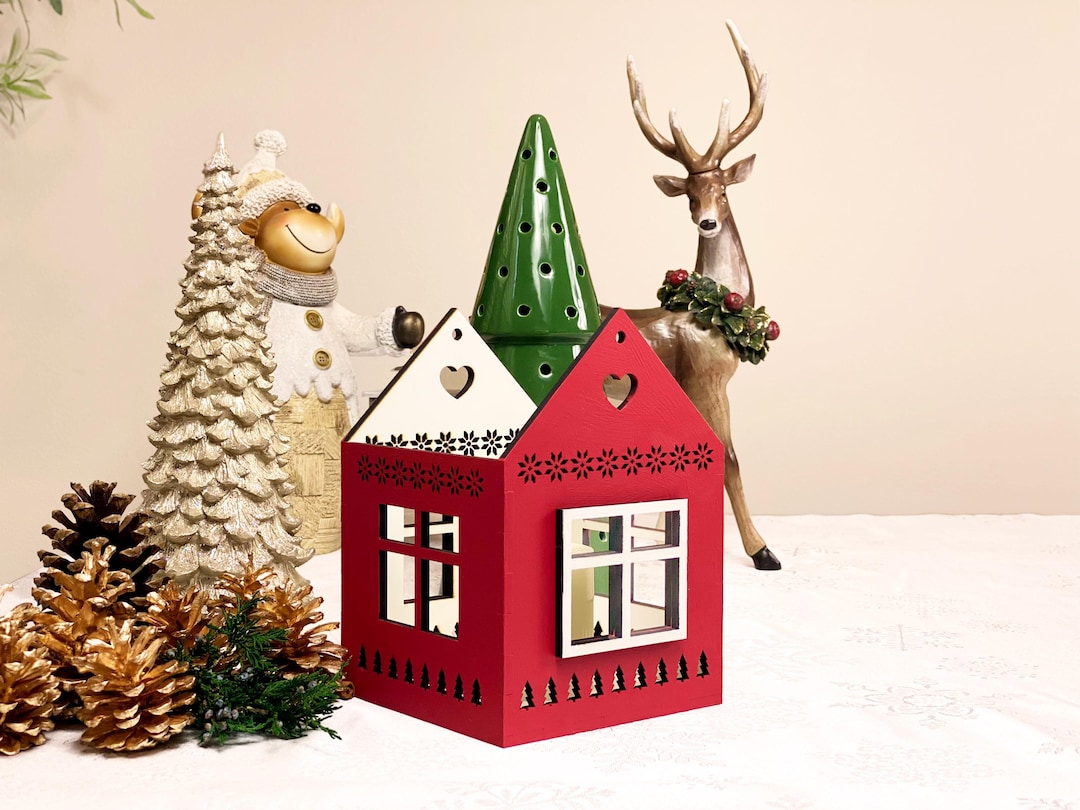Maison bougie cottage d'hiver Dunelm
