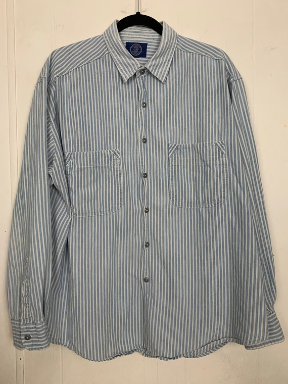 GAP Striped Oversized Button Up