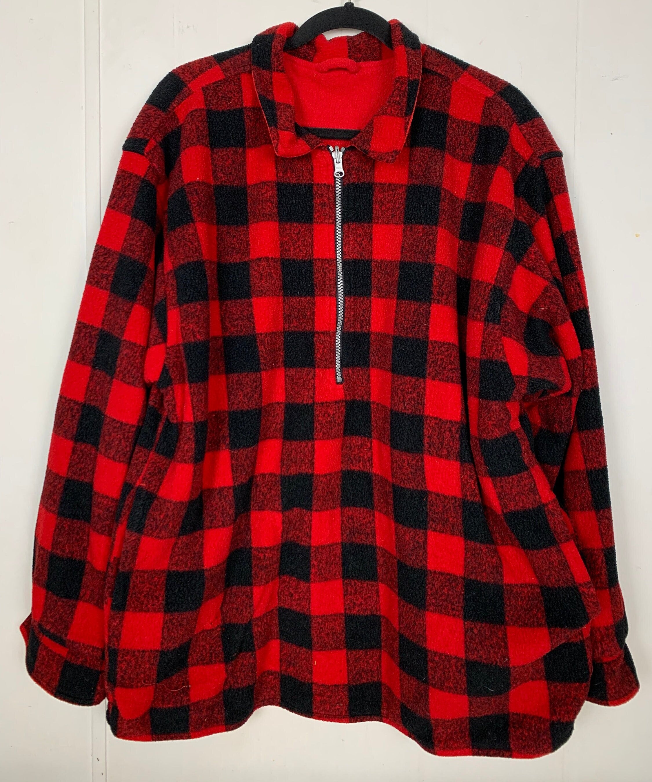 Reversible Marlboro Half Zip Pullover Fleece Jacket Etsy