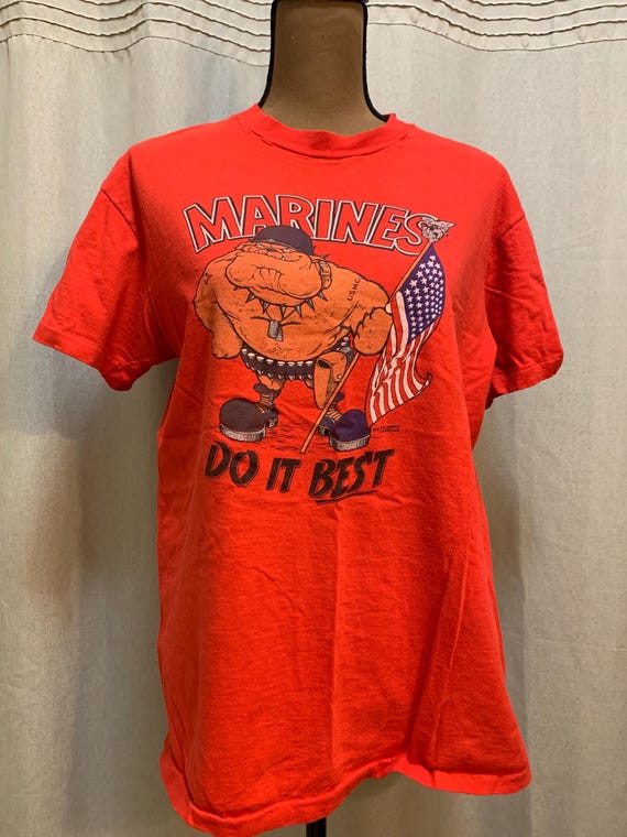 Marines Do It Best 1978 California Lifestyles Hanes Beefy Tee