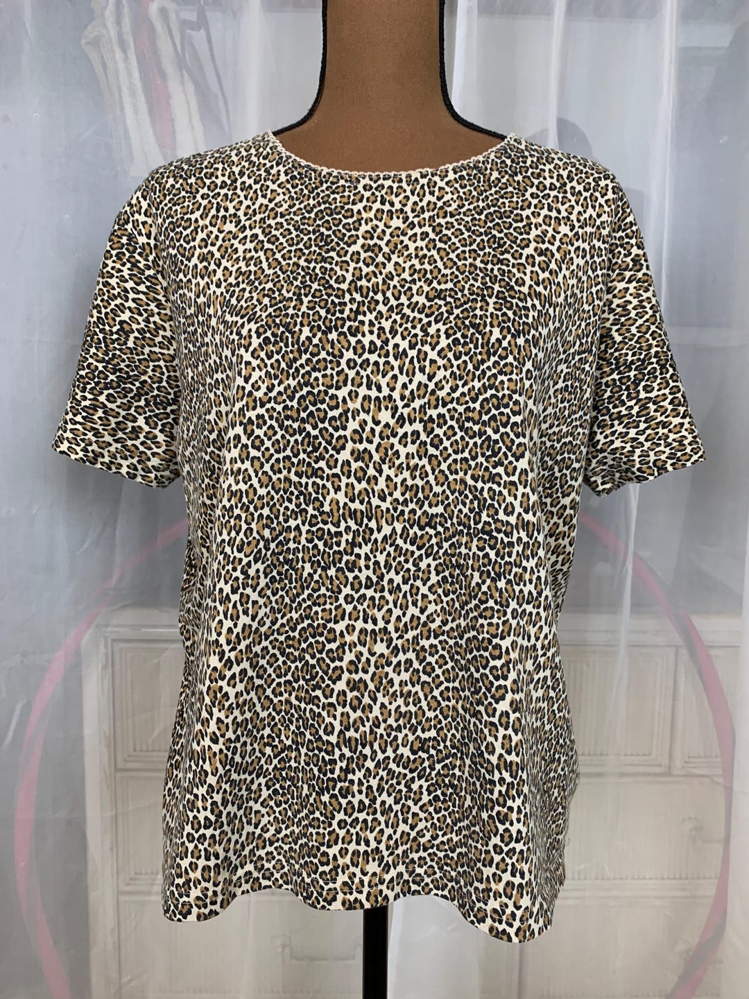 Basic Jersey Leopard Relaxed Tee