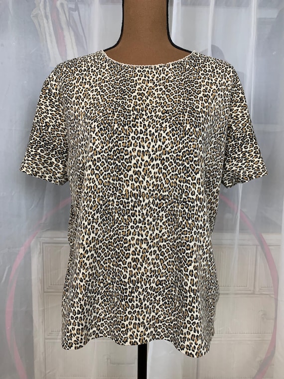 Basic Editions Leopard Print Tshirt - image 1