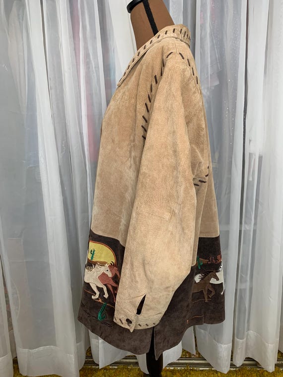 Quacker Factory Plus Size Suede Jacket with Wild … - image 2