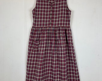 Woolrich Plaid Cotton Midi Dress